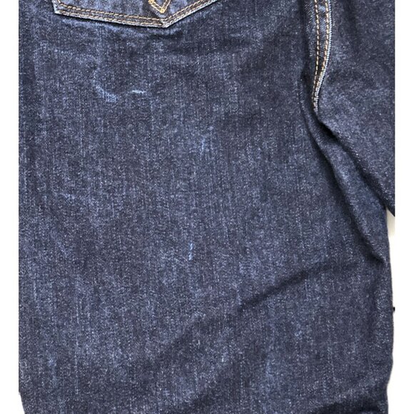 Lauren Ralph Lauren Jeans Bootcut Womens 14 Stretch Dark Wash Embroidery Pockets - Picture 4 of 13